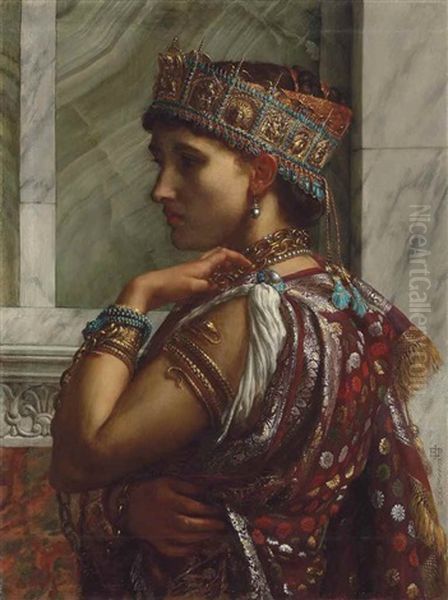 Zenobia Captive Oil Painting by Edward John Poynter