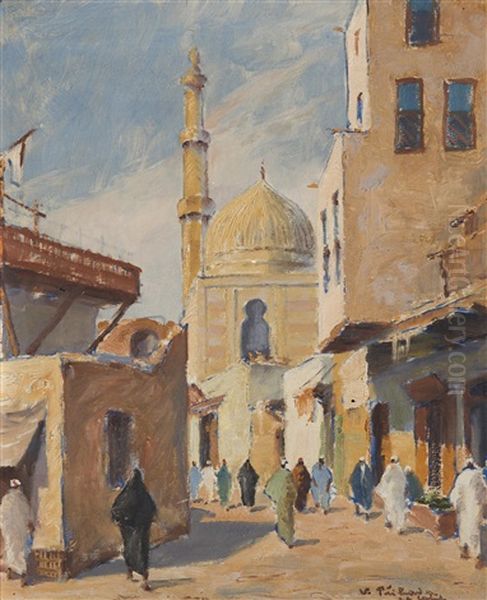 A Motif From Cairo Oil Painting by Vaclav Prihoda