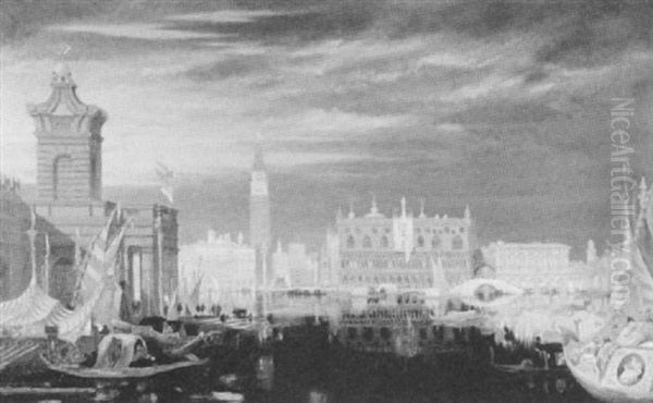 View From The Grand Canal, Venice Oil Painting by Samuel Pritchett