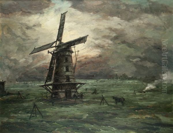 Vetrny Mlyn Oil Painting by Iaro Prochazka