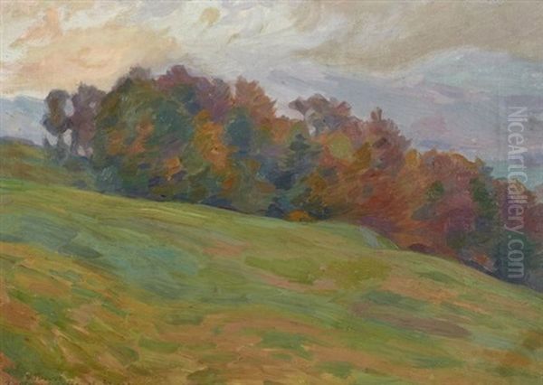 Vue De Rupt-sur-moselle Oil Painting by Victor Prouve