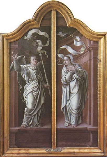 L'annonciation Oil Painting by Jan Provoost