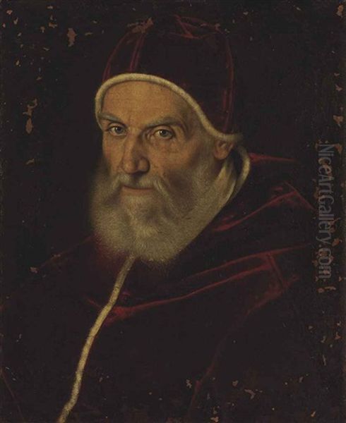 Portrait Of Pope Gregory Xiii, Bust-length Oil Painting by Scipione Pulzone