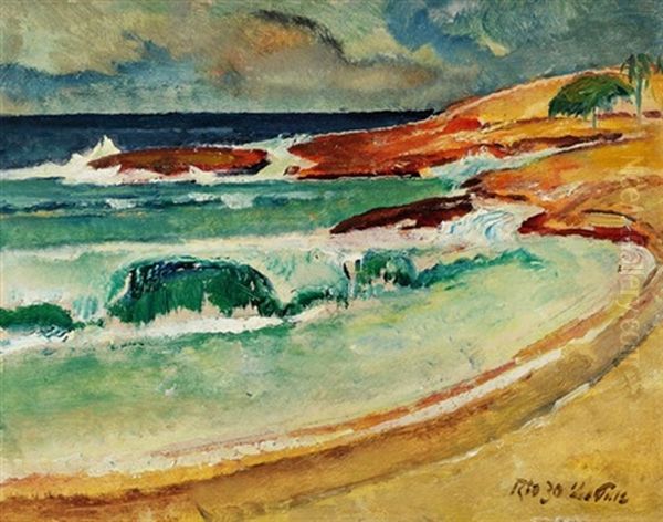 Kleine Bucht Ii Oil Painting by Leo Putz