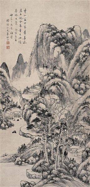 Landscape Oil Painting by  Qin Zuyong