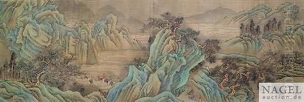 Untitled Oil Painting by Qiu Ying Untitled Oil Painting by Qiu Ying