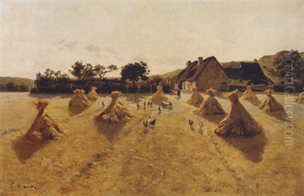 Les Moyettes Oil Painting by Fernand Quignon