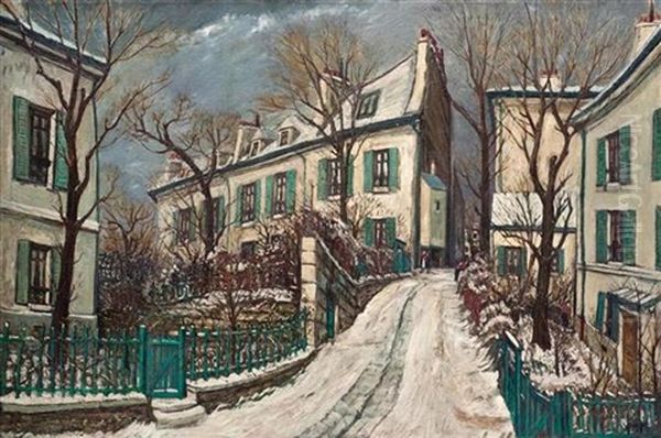 Street View Oil Painting by Alphonse Leon Quizet