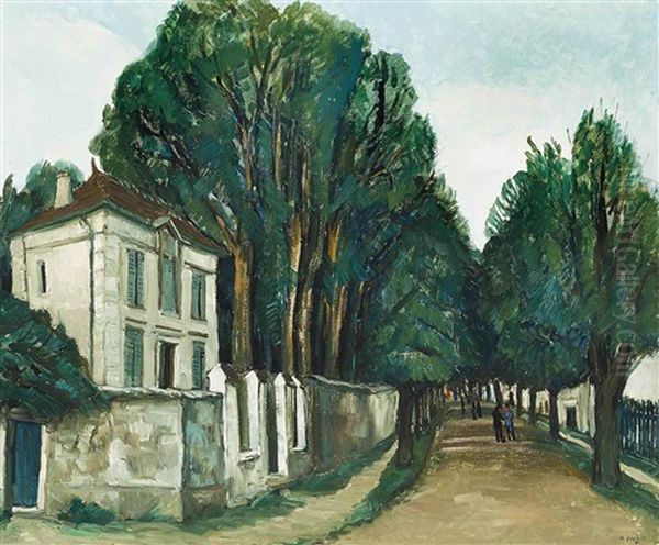 Route De Complan Oil Painting by Alphonse Leon Quizet