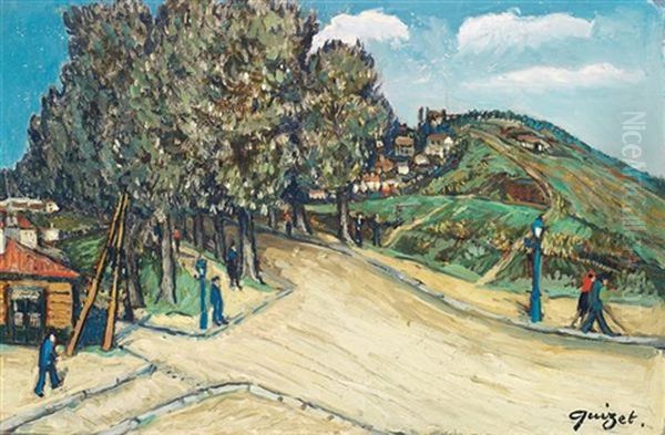 Paysage Oil Painting by Alphonse Leon Quizet