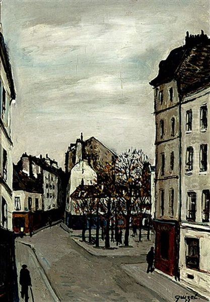 Place De La Cotrescarpe Oil Painting by Alphonse Leon Quizet