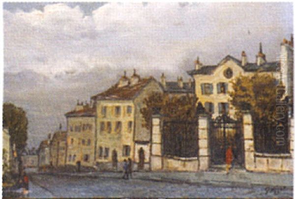 Rue Des Lilas Oil Painting by Alphonse Leon Quizet