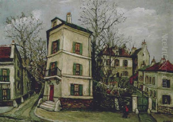Paysage Au Pre St. Gervois Oil Painting by Alphonse Leon Quizet