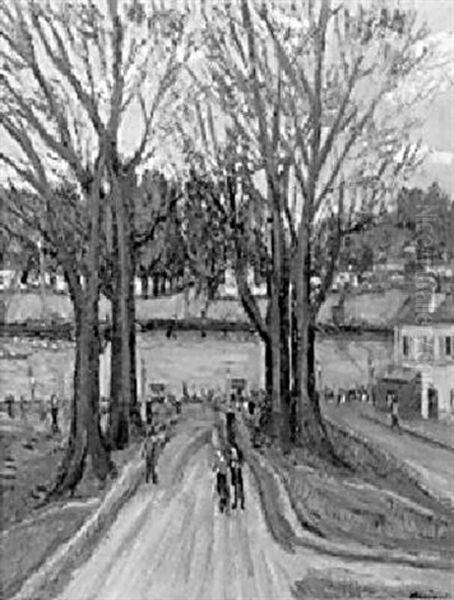 Les Regates Oil Painting by Alphonse Leon Quizet