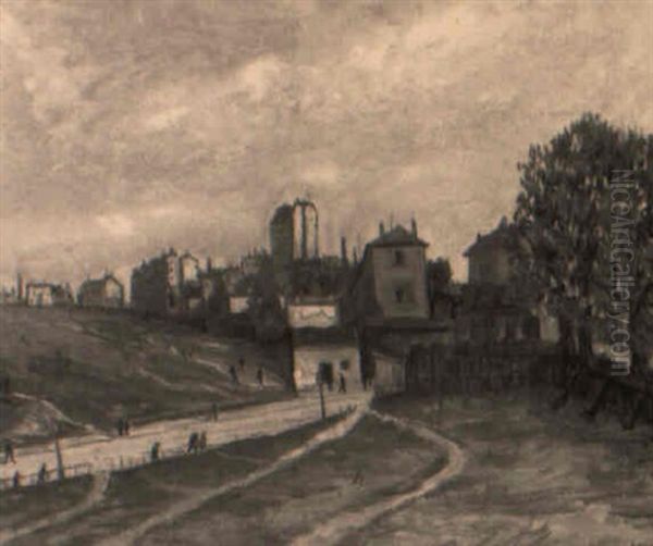 Route De Pantin Oil Painting by Alphonse Leon Quizet