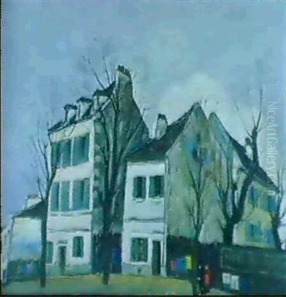 La Maison De Romainville Oil Painting by Alphonse Leon Quizet