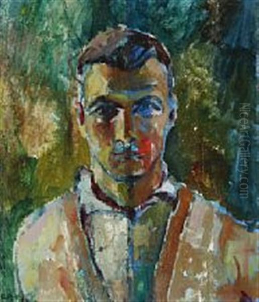Selfportrait Oil Painting by Erik Raadal