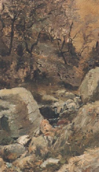Hain Oil Painting by Max Friedrich Rabes