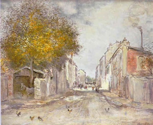 Le Village Au Printemps Oil Painting by Jean Francois Raffaelli
