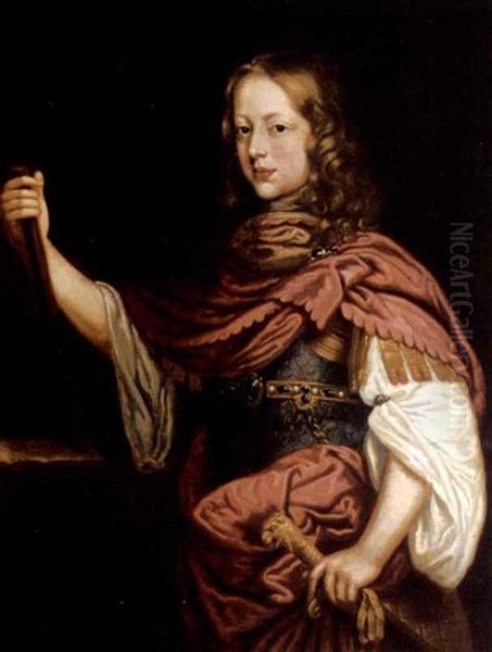 Portrait Of King William Iii When A Child Oil Painting by Abraham Raguineau