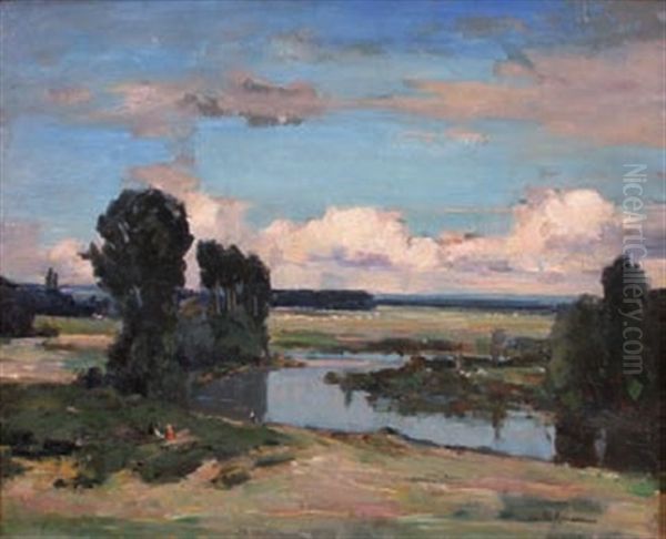 Bords De Loire Oil Painting by Claude Rameau