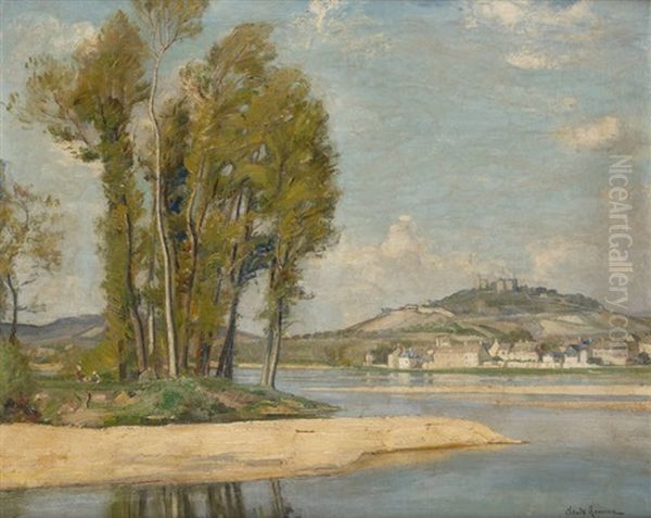 La Loire A Sancerre Oil Painting by Claude Rameau