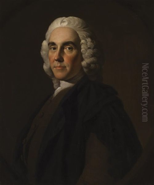 Half Length Portrait Of Dr. Alexander Monro Oil Painting by Allan Ramsay