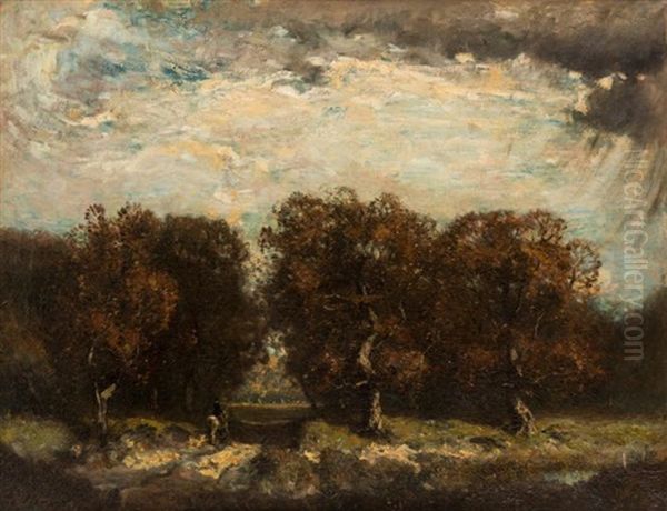 Approaching Storm Oil Painting by Henry Ward Ranger