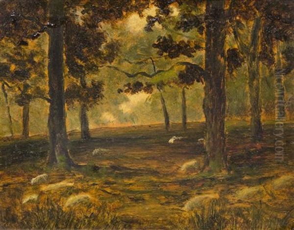 In The Forest Oil Painting by Henry Ward Ranger