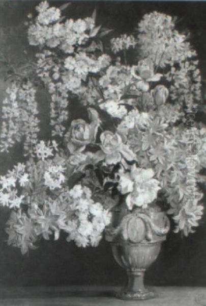 Floral Still Life Oil Painting by William Bruce Ellis Ranken