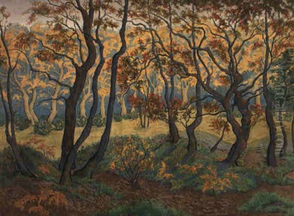 L'oree Du Bois Oil Painting by Paul Elie Ranson