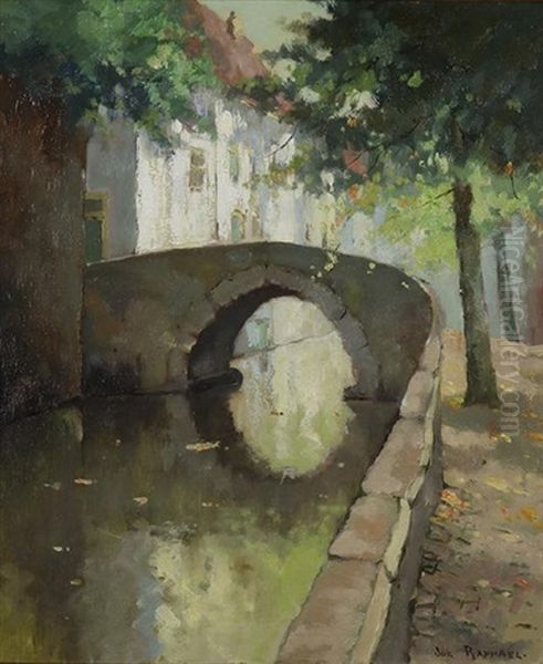 Bruges Oil Painting by Joseph Raphael