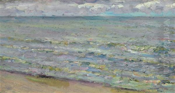 Shoreline Waves Oil Painting by Joseph Raphael