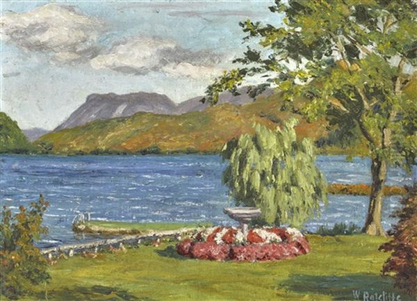 Swedish Landscape Oil Painting by William Ratcliffe