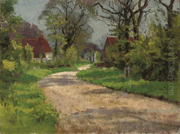 Letchworth Landscape Oil Painting by William Ratcliffe