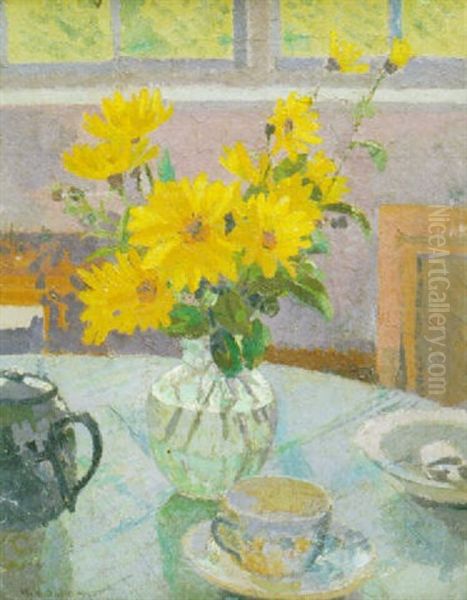 Still-life On A Kitchen Table Oil Painting by William Ratcliffe