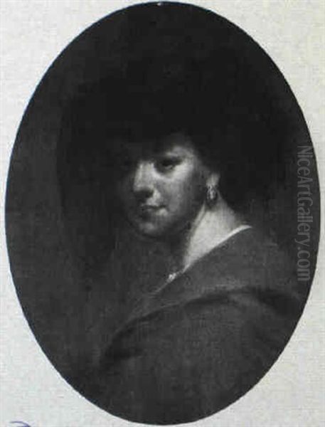 Portrait Of Miss Emma L. Paine Oil Painting by Thomas Buchanan Read