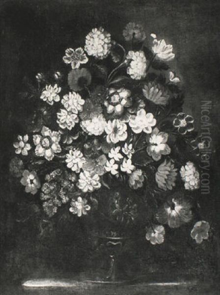 A Still Life Of Flowers In A Vase Oil Painting by Giuseppe Recco