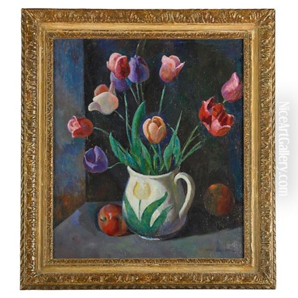 Untitled Oil Painting by Stanley L. Reckless