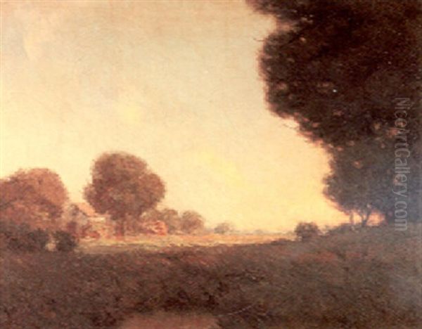 Menlo Park Landscape Oil Painting by Granville S. Redmond