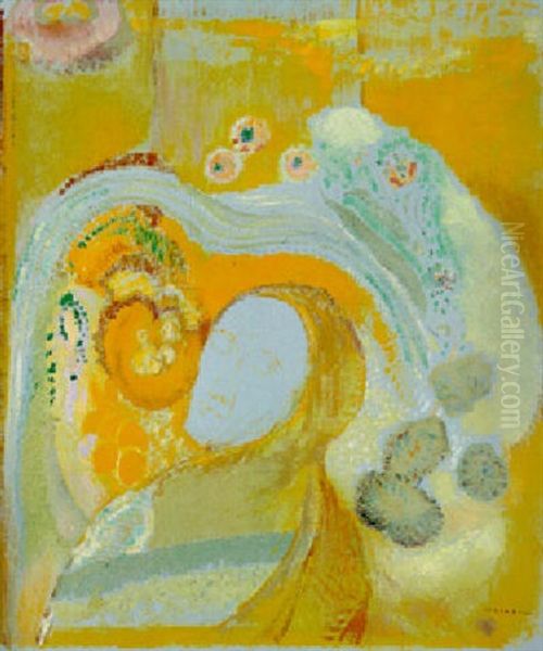 Le Bouddha Oil Painting by Odilon Redon