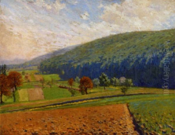 Landschaft Oil Painting by Julius Christian Rehder