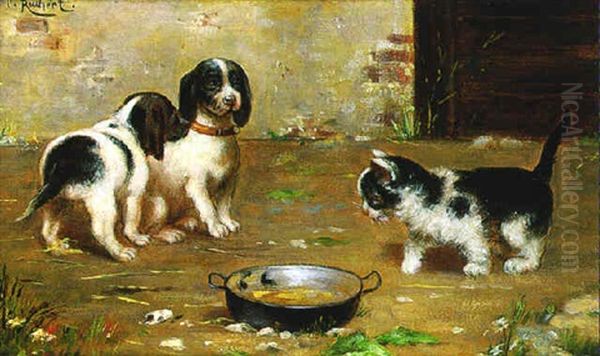 Ungebetener Gast Oil Painting by Carl Reichert