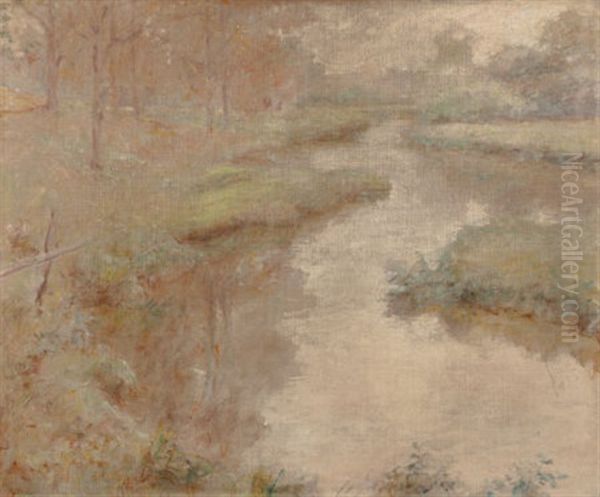 Forest Brook Oil Painting by Robert Reid