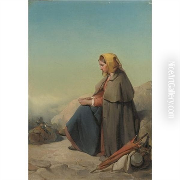 Riposo Della Vivandiera Oil Painting by Giuseppe Reina