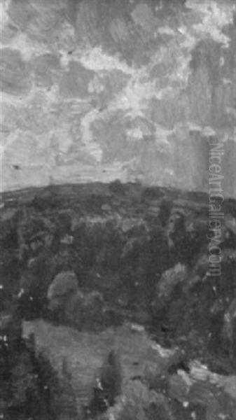 Landschaft Oil Painting by Otto Reiniger