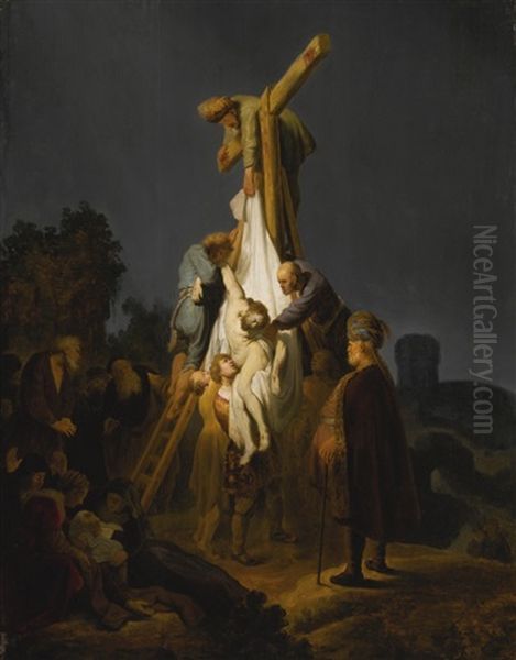 The Descent From The Cross Oil Painting by  Rembrandt van Rijn
