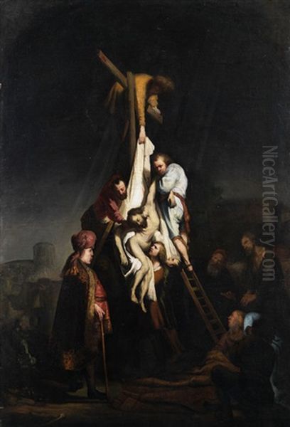 Kreuzabnahme Oil Painting by  Rembrandt van Rijn