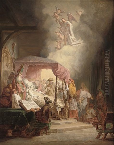 The Dormition Of The Virgin Oil Painting by  Rembrandt van Rijn