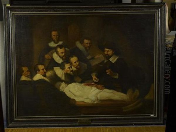 Die Anatomiestunde Des Dr. Nicolaes Tulp Oil Painting by  Rembrandt van Rijn